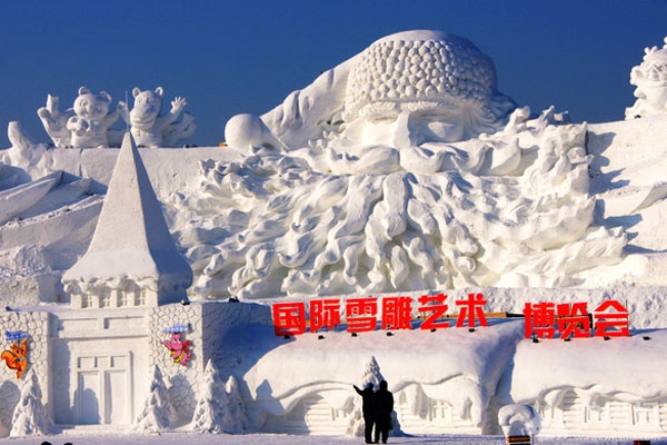太阳岛雪雕博览会　哈尔滨独一无二的美丽风景线1
