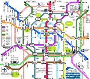 成都地铁乘车心得(12日新增各主要站点公交换乘路线）4