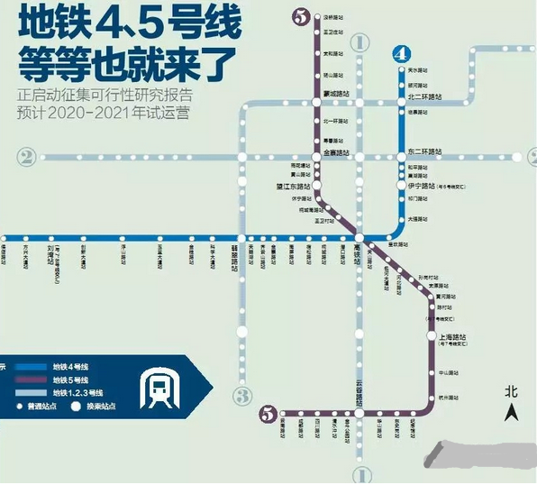合肥地铁4号线最新线路图