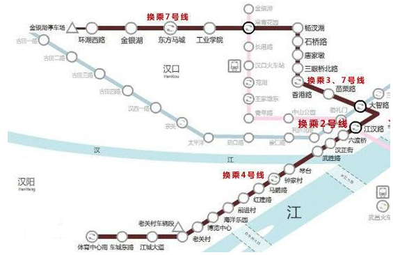 武汉地铁6号线最新线路图
