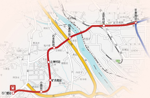 北京地铁s1线规划图