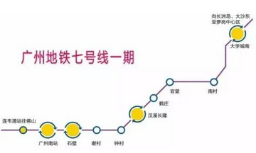 广州地铁七号线一期最新消息