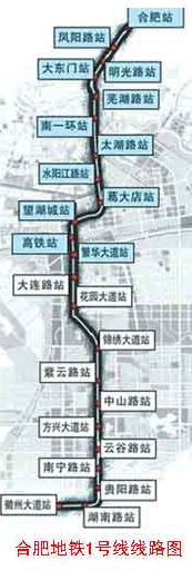 合肥地铁一号线站点