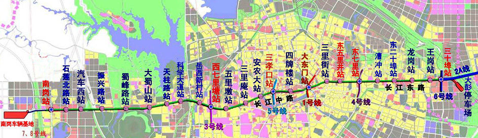 合肥地铁2号线最新线路图