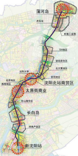 沈阳地铁四号线路图