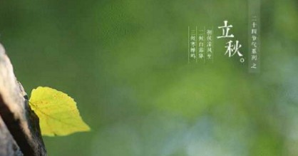 立秋的诗词谚语