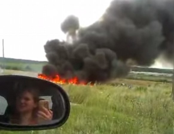 马航MH17坠毁画面