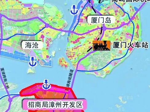 厦漳城际铁路将建海底隧道
