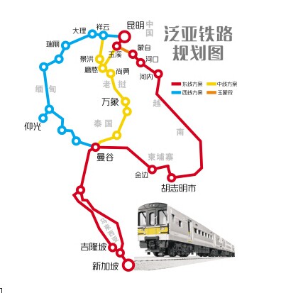 泛亚高铁缅甸段下月动工1