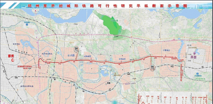 郑开城际铁路站点路线图1
