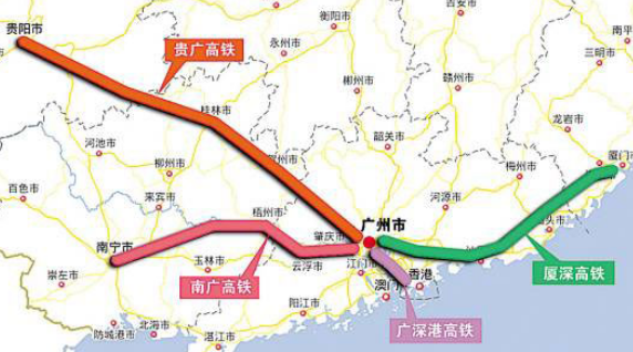 贵南高铁最新线路图1