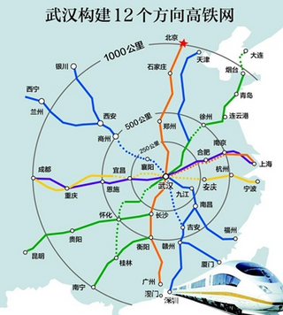 沿江高铁湖北省规划图1