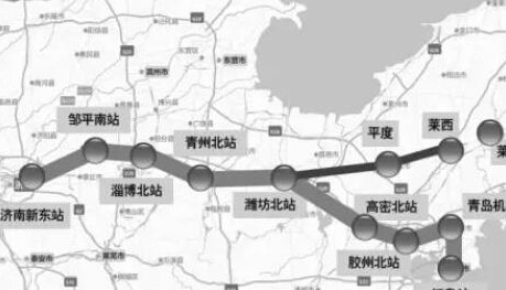 潍莱高铁路线图1