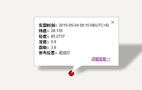 5月04日尼泊尔3.8级地震1
