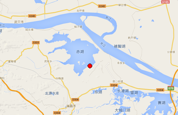 2015年6月17日江西省九江市发生3.7级地震1