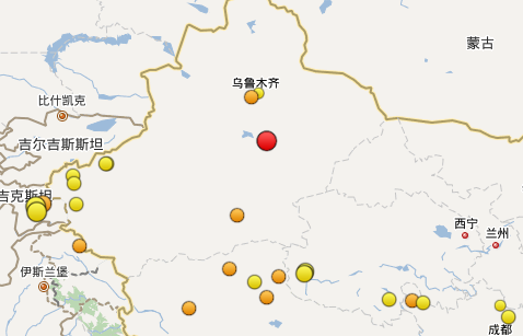 6月25日托克逊5.4级地震1