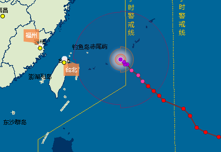 2015年9号台风灿鸿最新路径1