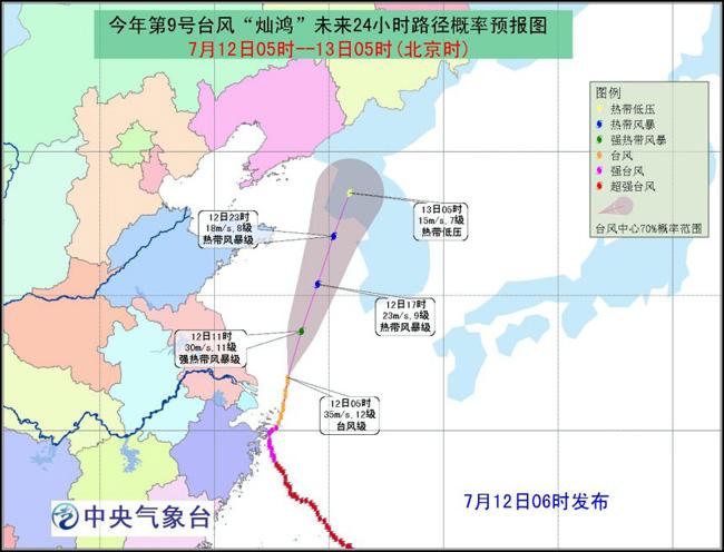 台风灿鸿来袭上海1