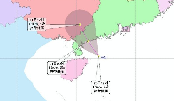 7月南海热带低压生成1