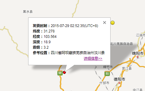 2015年7月29日汶川地震最新消息1