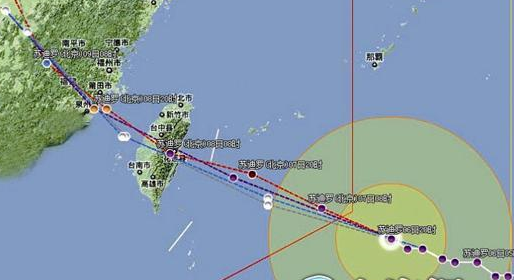 13号台风苏迪罗将于8日在晋江到连江一带沿海登陆1