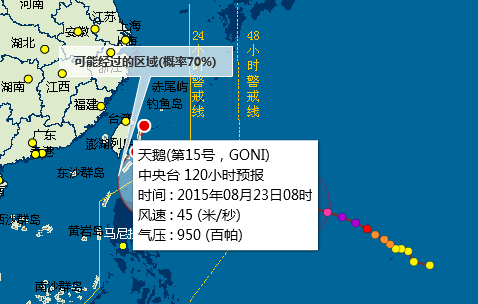 今年第15号台风天鹅最新消息1