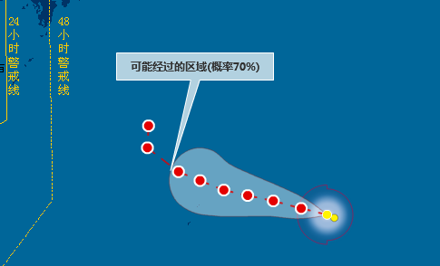 台风蔷琵走向1