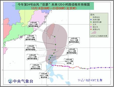 台风“巨爵”将带来大风 或对青运会水上等项目不利1