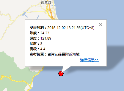 2015年12月02日台湾地震最新消息1