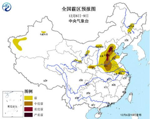 12月5日起京津冀明起连续4天有雾霾1