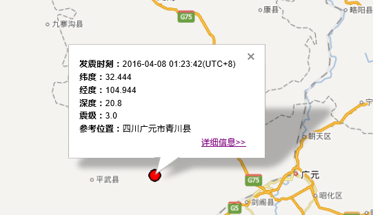 2016年4月8日四川地震最新消息1