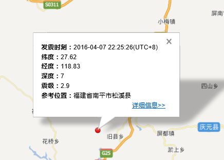 2016年4月7日福建地震最新消息1
