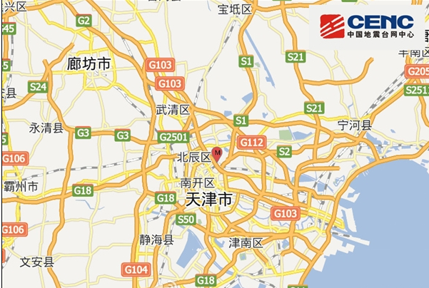 5月1日天津2.8级地震最新消息1