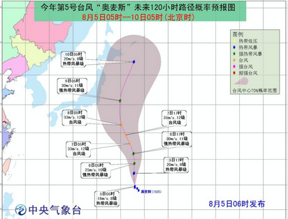 5号台风最新消息1