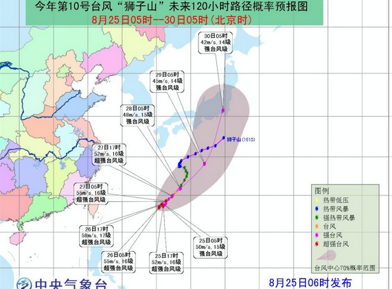 狮子山台风路径1
