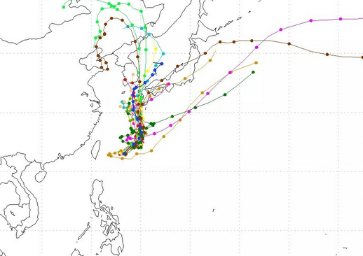 2016年第12号台风南川实时路径图1