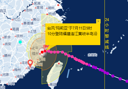 2018年第8号台风玛莉亚最新走向1