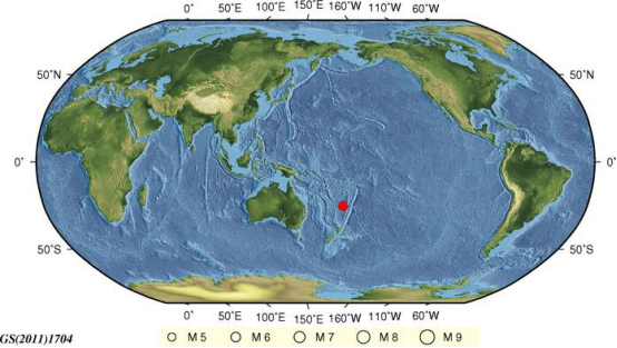 2018年9月17日斐济群岛地震最新消息1